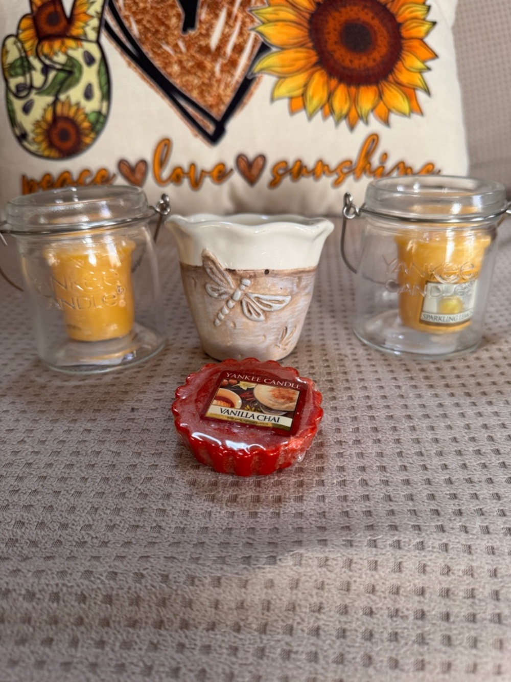 Yankee Candle Mixed Votive Holder & Wax Lot